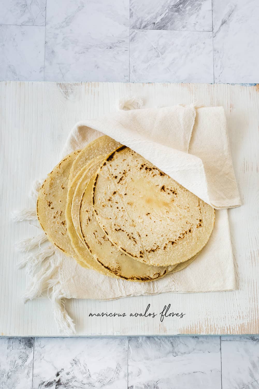 Tortillas di mais un cappuccino la mattina