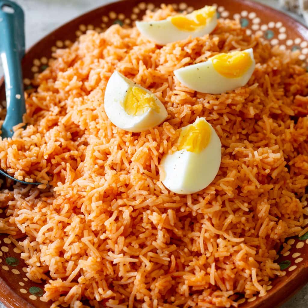 Mexican red rice recipe.