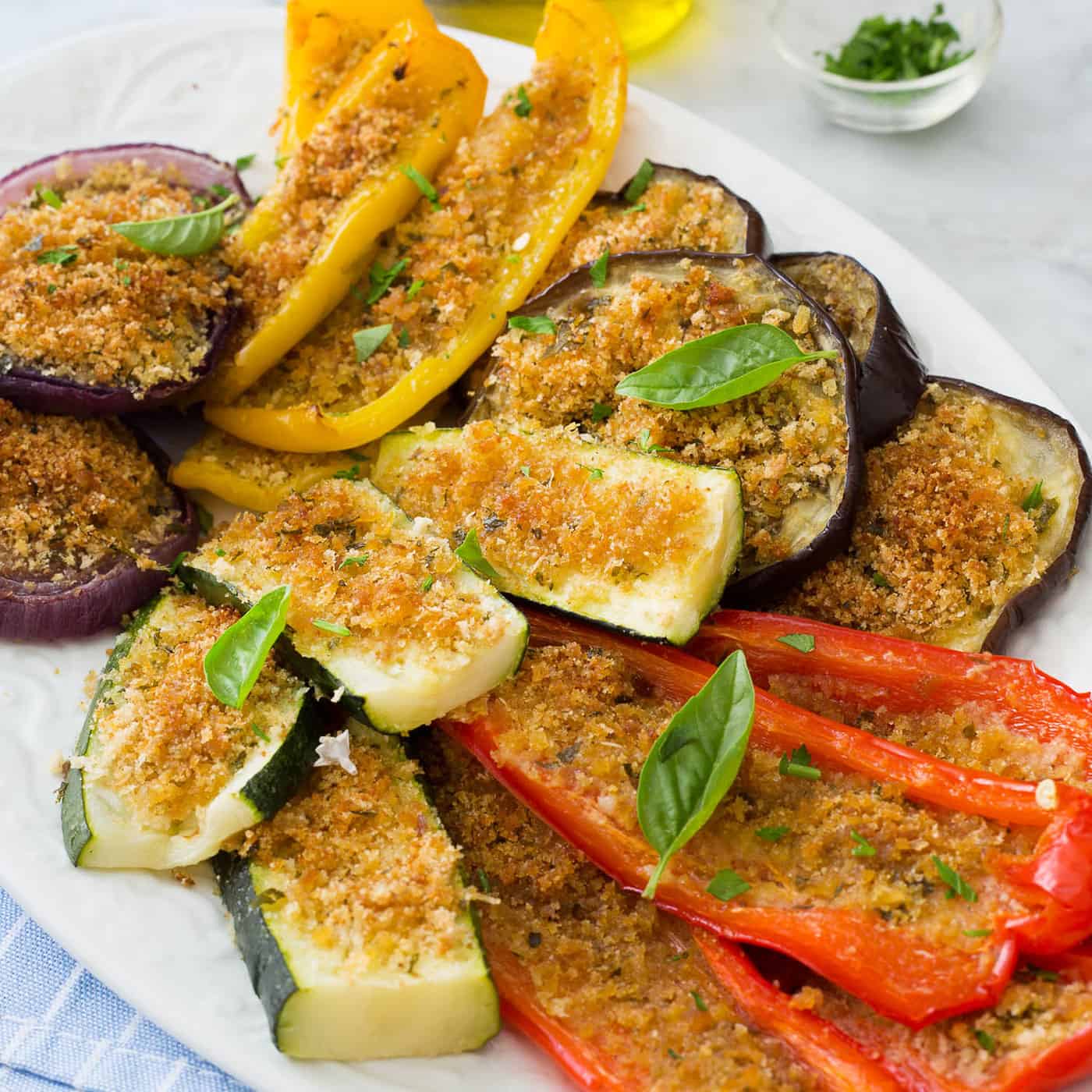 Verduras gratinadas a la Italiana