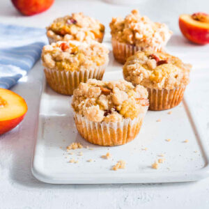 Peach streusel muffins recipe.