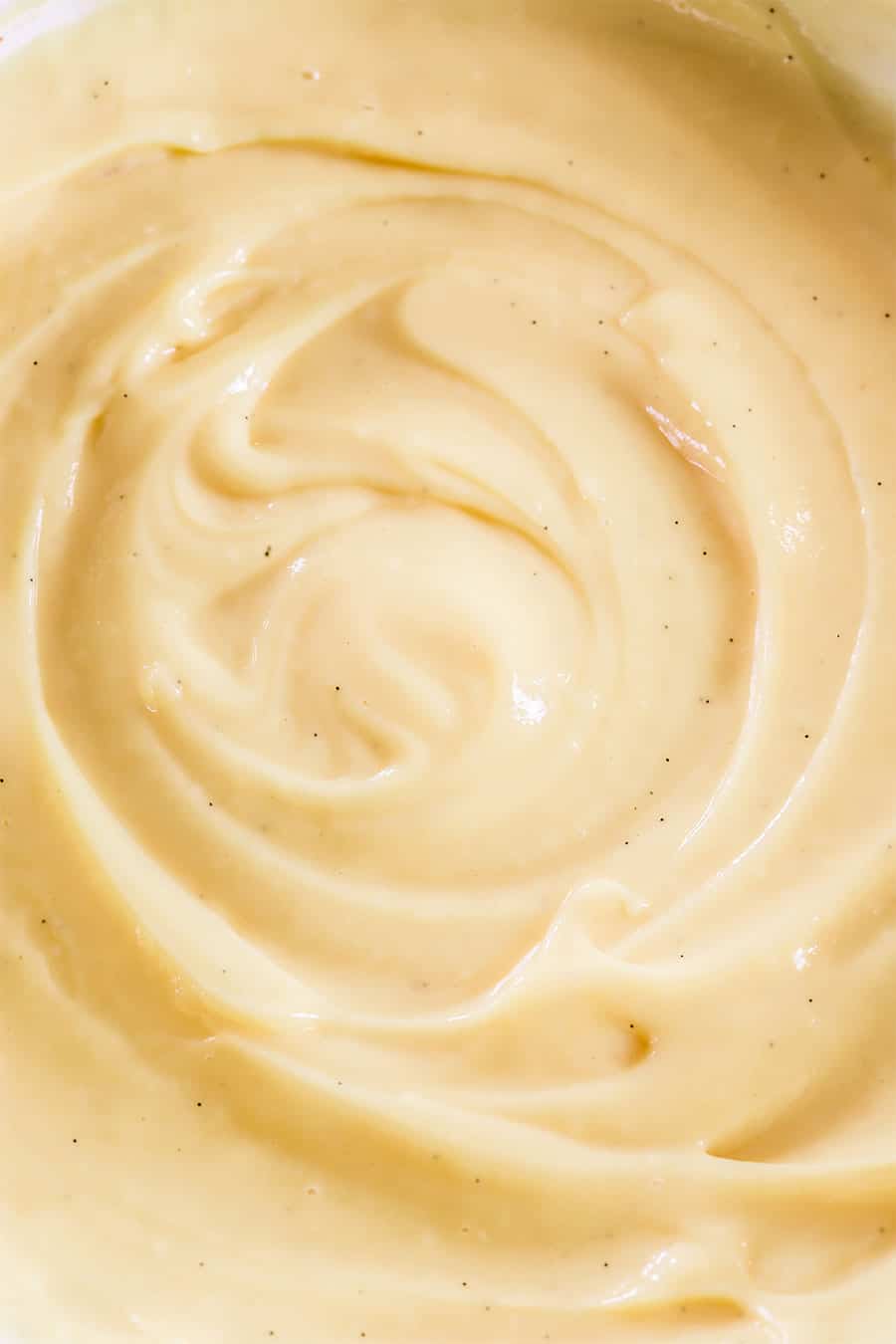 Close up of italian pastry cream.