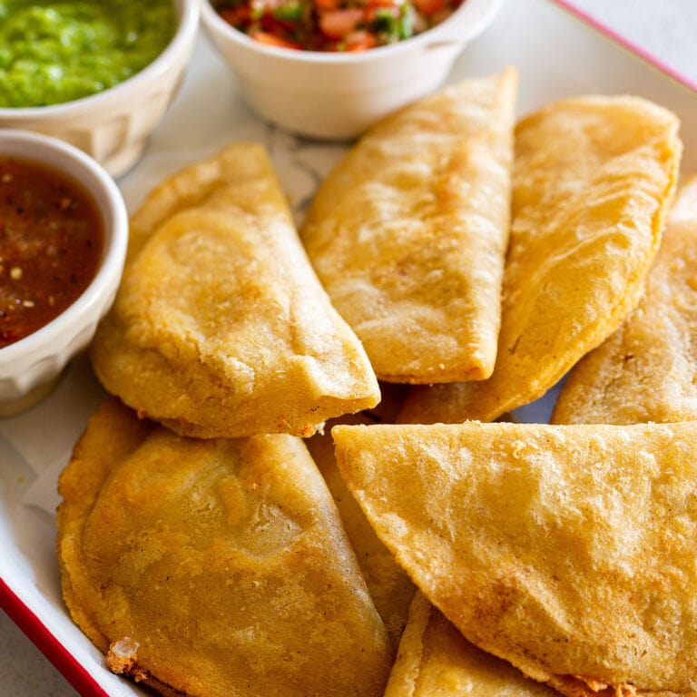 Quesadillas Fritas, the real Mexican street food recipe.