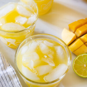 Agua de mango recipe cover.