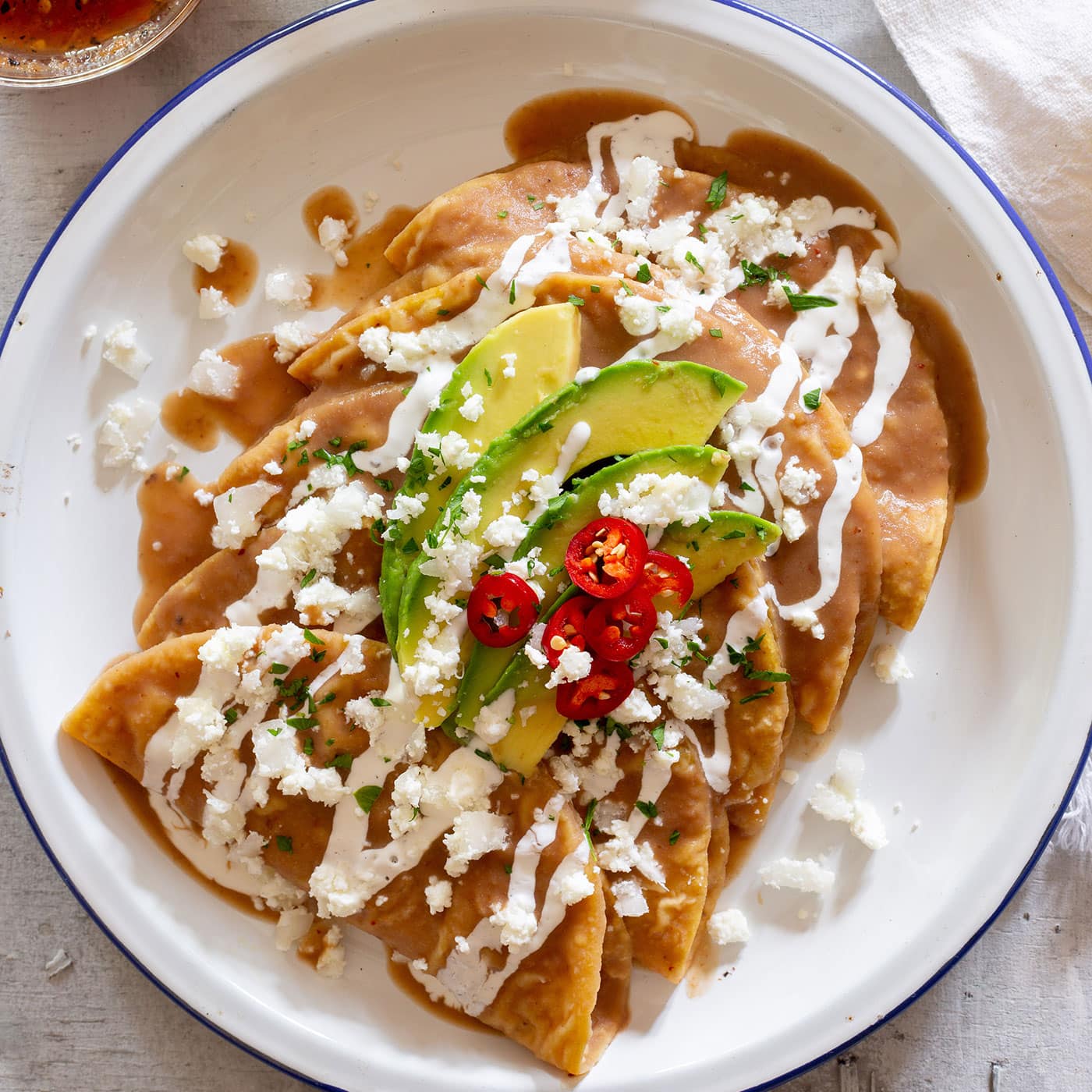 Authentic Enfrijoladas Mexicanas