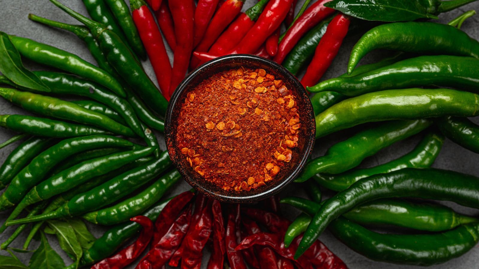 Different kind of chilies