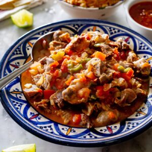 Mollejas de pollo recipe a la Mexicana.