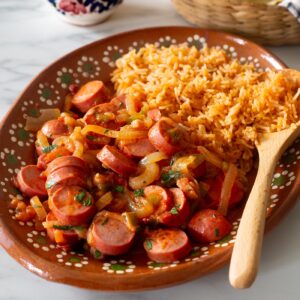 Salchichas Guisadas a la Mexicana recipe.
