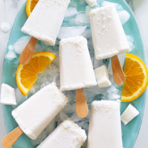 Paletas de Coco Mexican recipe.